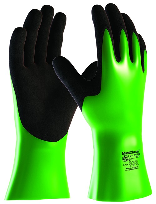 Захисні рукавички від хімічних речовин MaxiChem® 56-630 Фото
