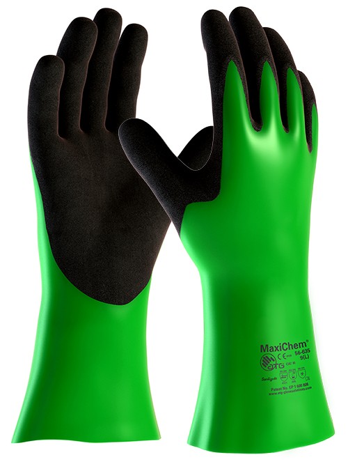 Захисні рукавички від хімічних речовин MaxiChem® 56-635 Фото