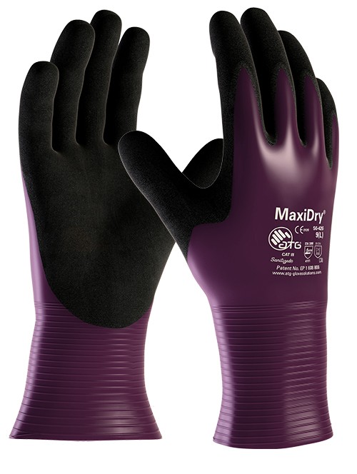 Перчатки защитные от масел и жидкостей MaxiDry® 56-426 Фото