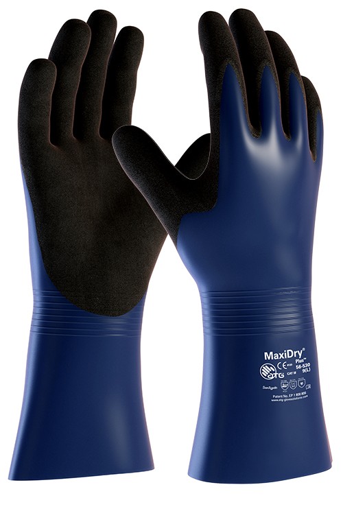 Перчатки защитные от масел и жидкостей MaxiDry® Plus™ 56-530 Фото