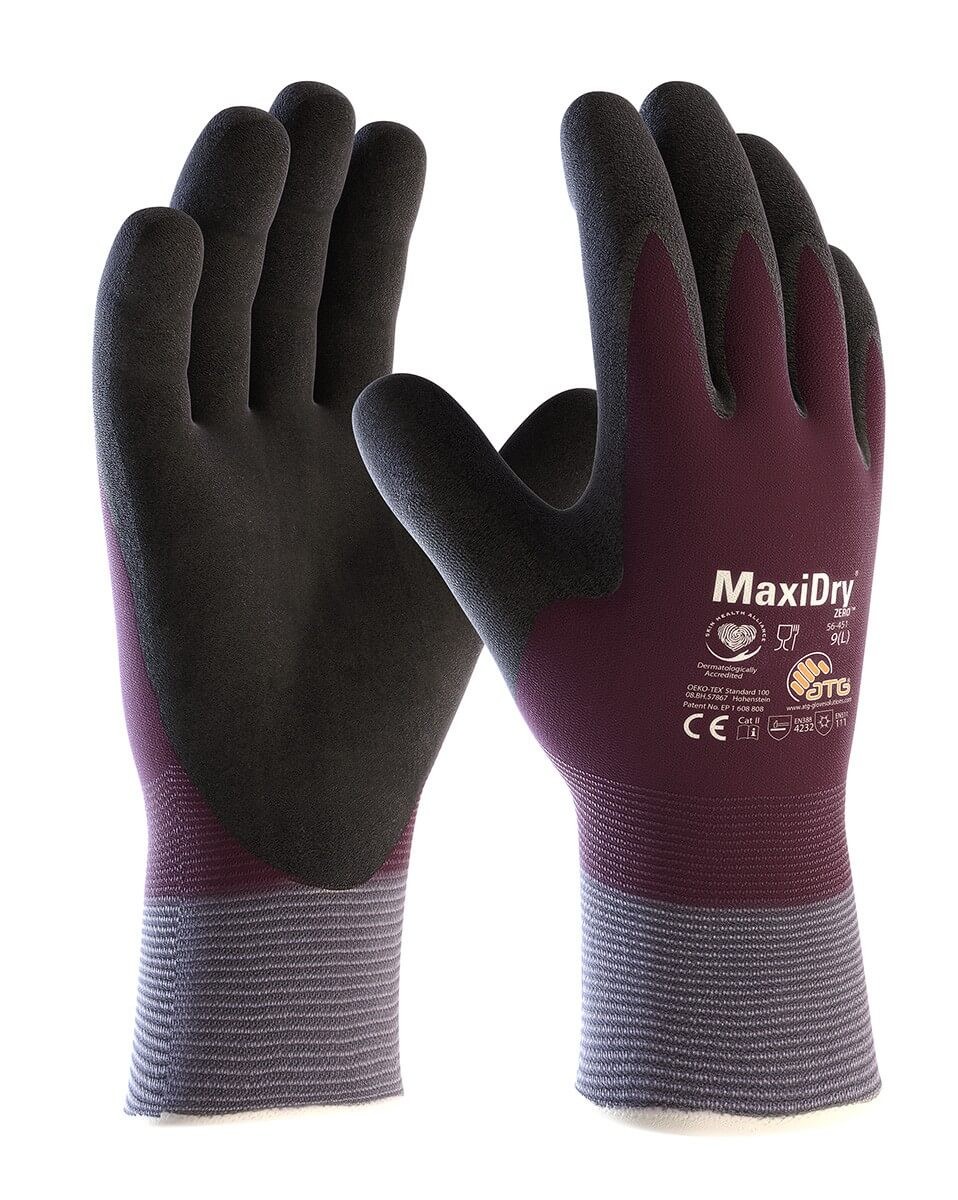 Утеплені рукавички із захистом від мастил та рідин MaxiDry® Zero™ 56-451 Фото