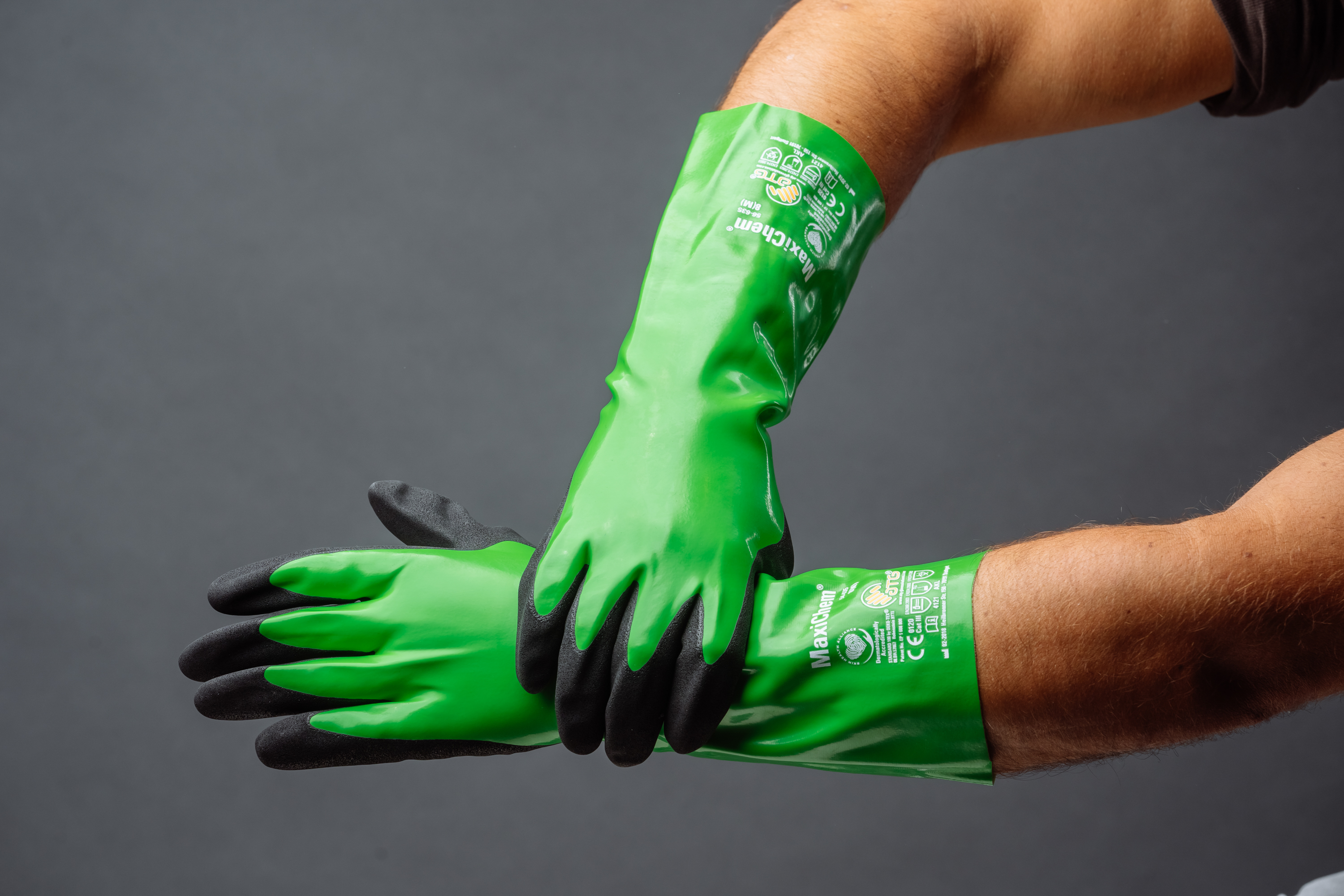 Защитные перчатки от химических веществ MaxiChem® 56-635 Фото 7