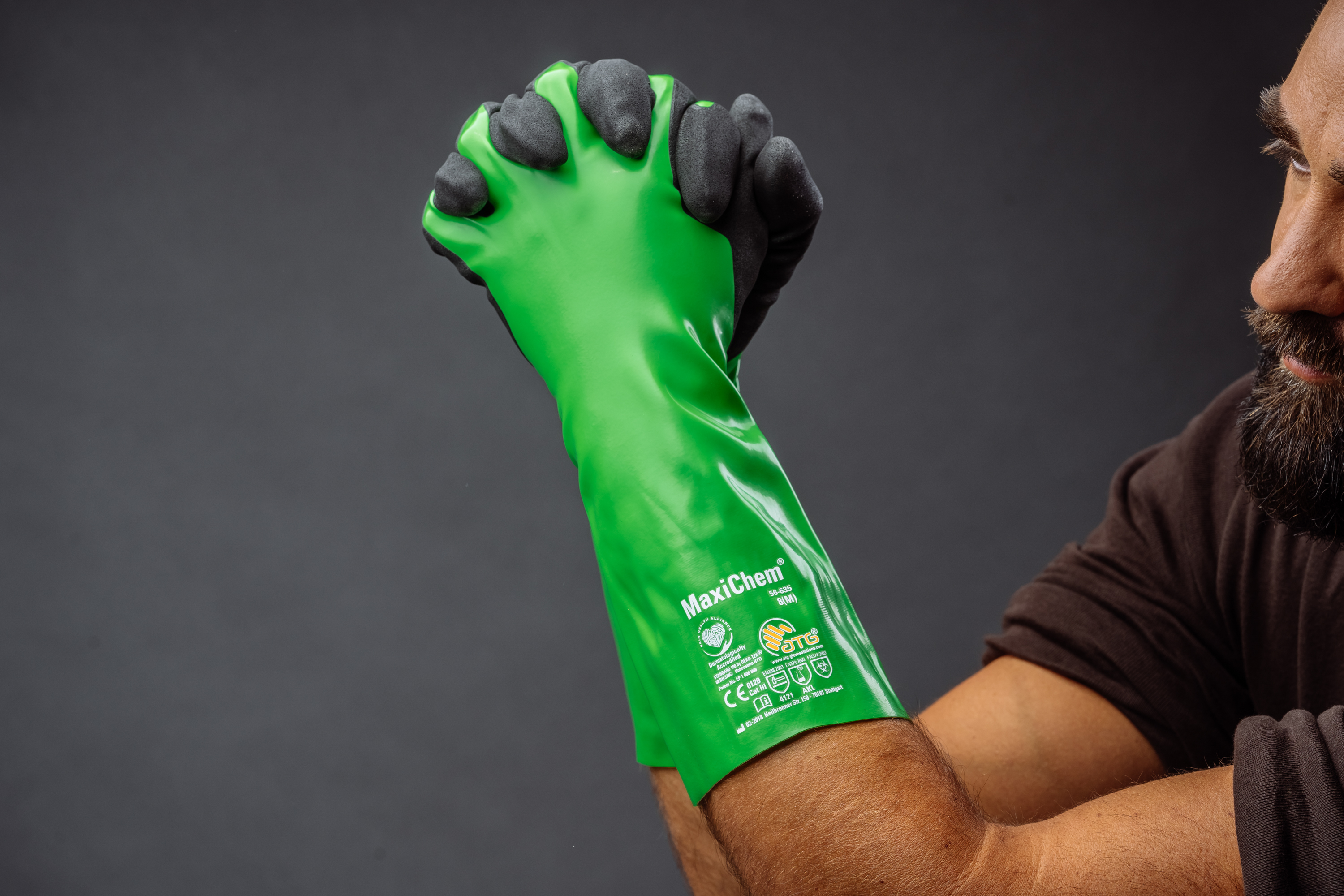 Защитные перчатки от химических веществ MaxiChem® 56-630 Фото 8