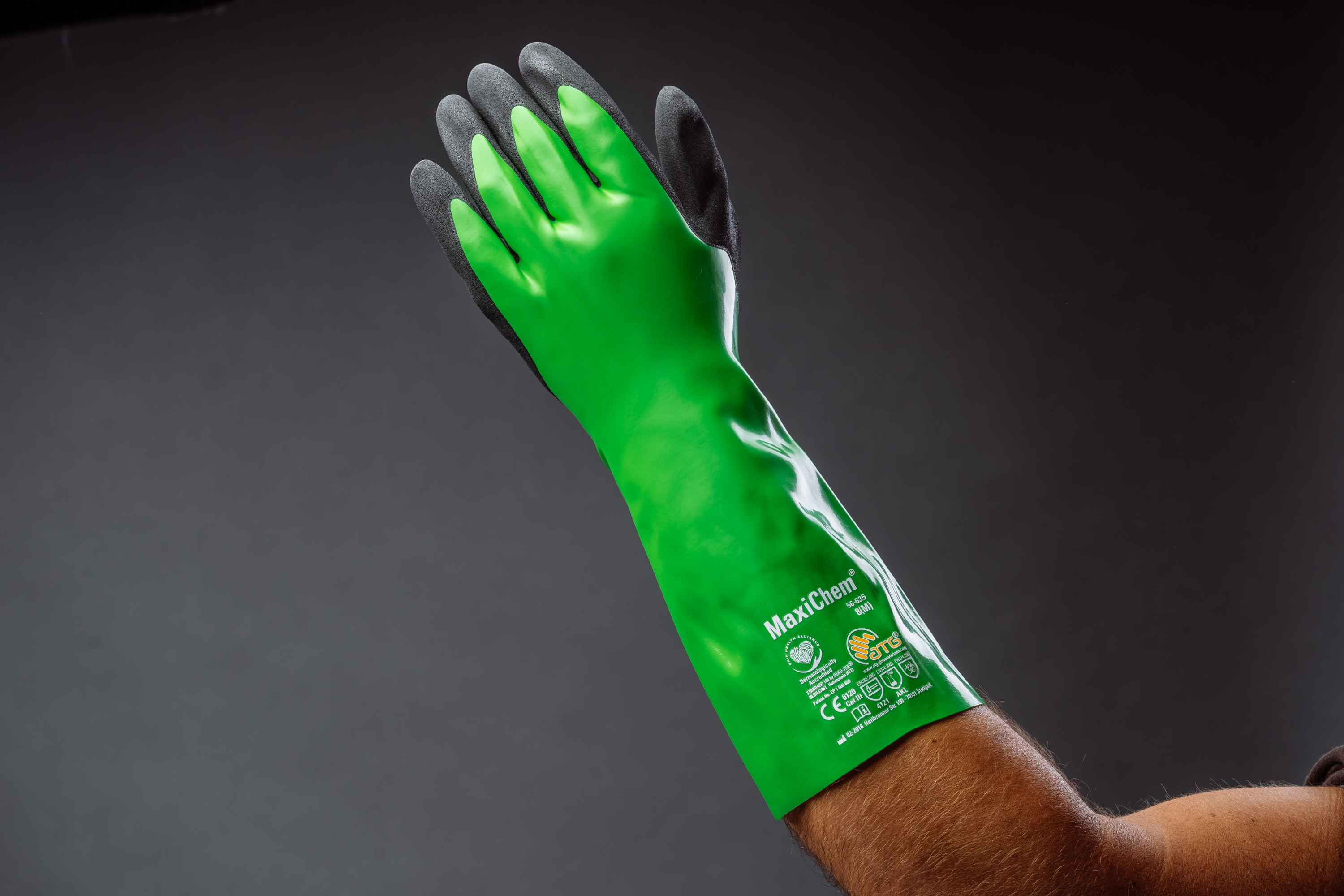 Захисні рукавички від хімічних речовин MaxiChem® 56-630 Фото 10