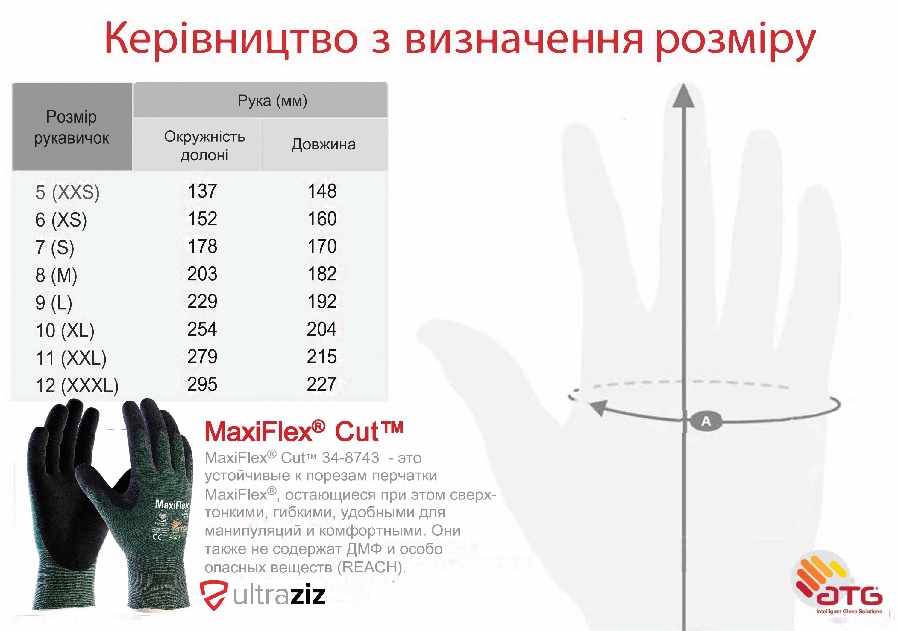 Захисні рукавички від порізів MaxiFlex® Cut™ 34-8743 Фото 2