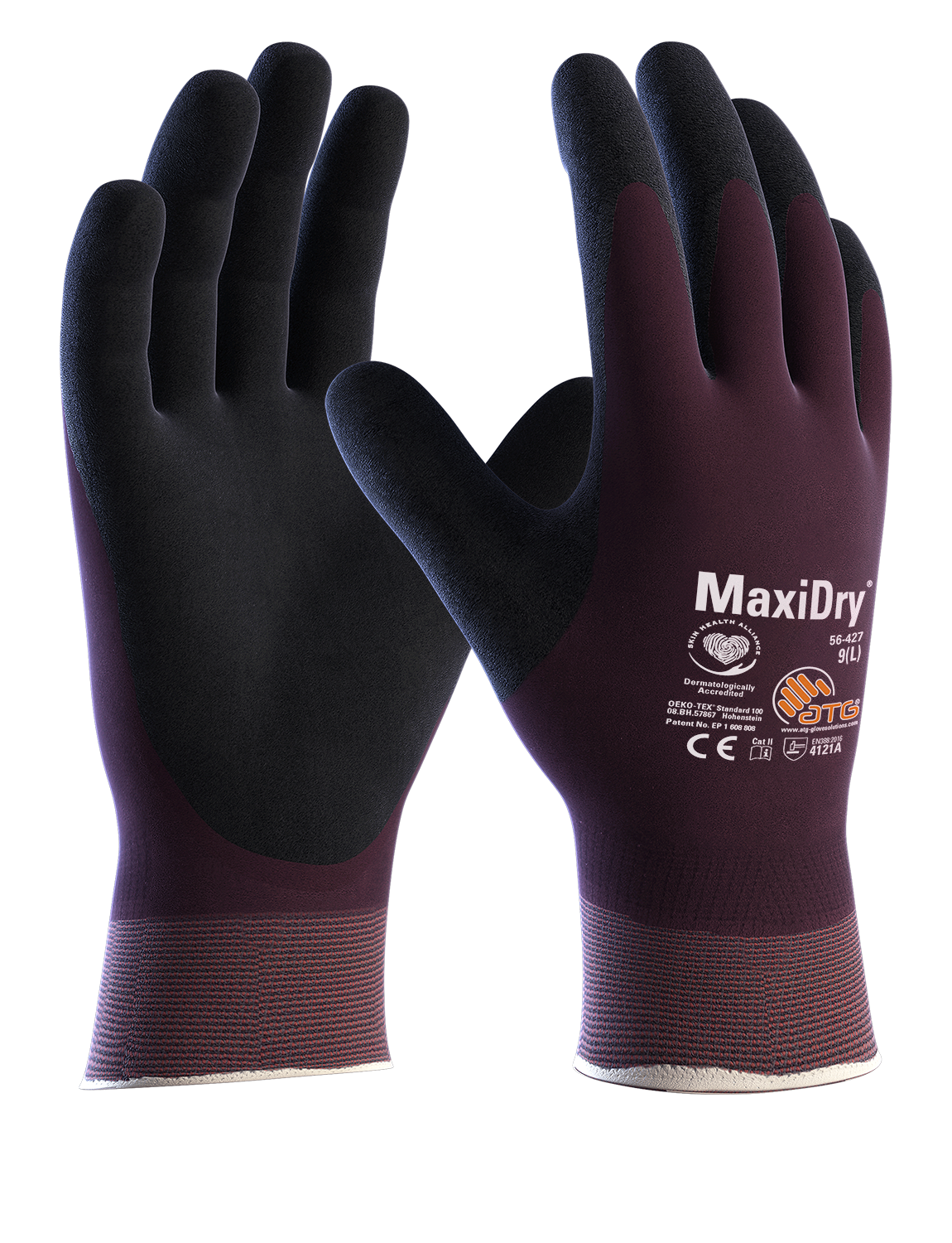 Защитные перчатки от масел и жидкостей MaxiDry® 56-427 Фото
