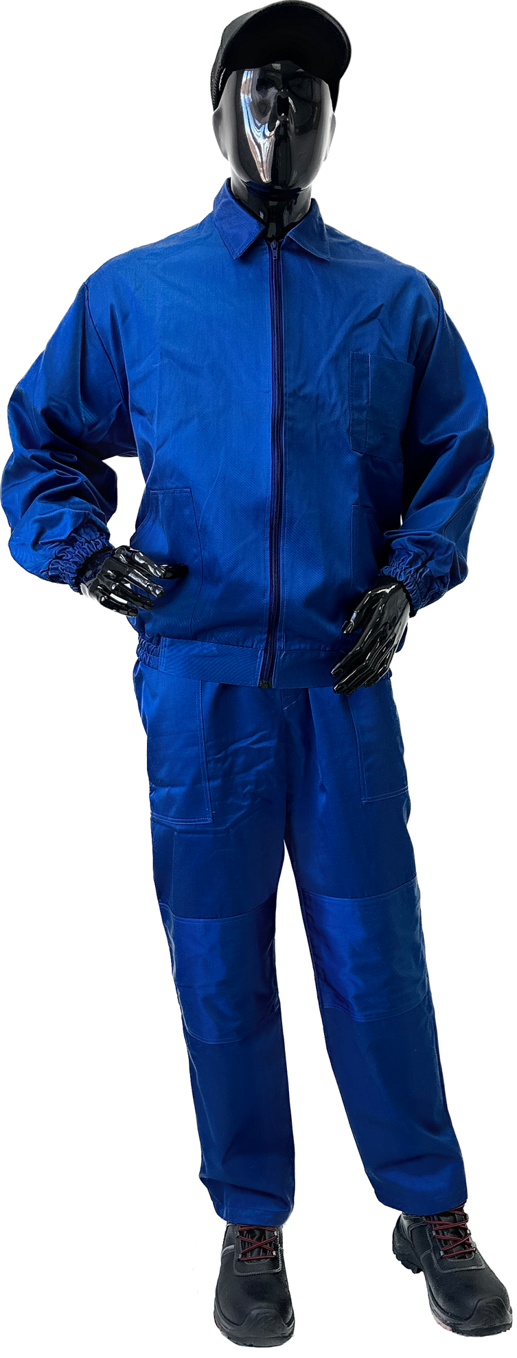 Костюм  робочий ЄВРО (Ортон) (куртка, напівкомбінезон),  блакитний, 03647 б Фото 2