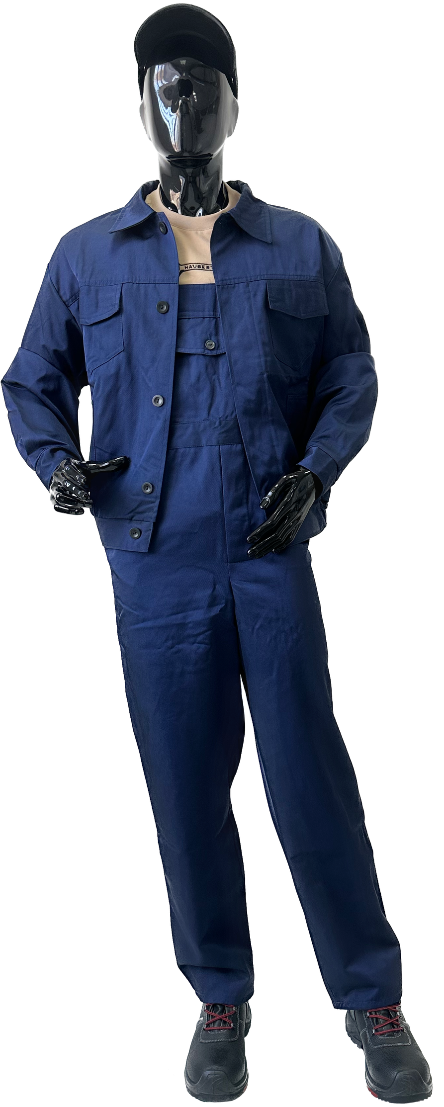 Костюм  робочий ЄВРО (Ортон) (куртка, напівкомбінезон), синій, 03647 с Фото