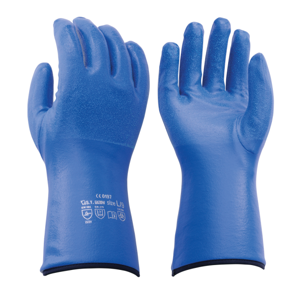 Утеплені нітрилові рукавички G-630W від S.T.Corporation (Японія) Фото