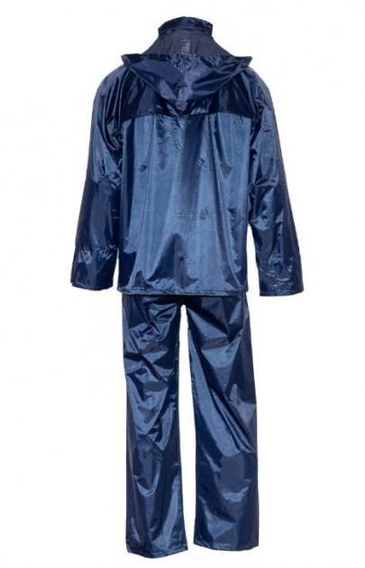 Костюм нейлоновый с ПВХ. Куртка + брюки (темно-синий) Фото 2