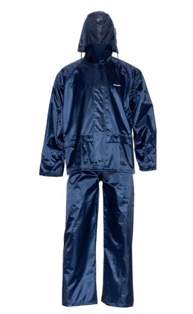 Костюм нейлоновый с ПВХ. Куртка + брюки (темно-синий) Фото